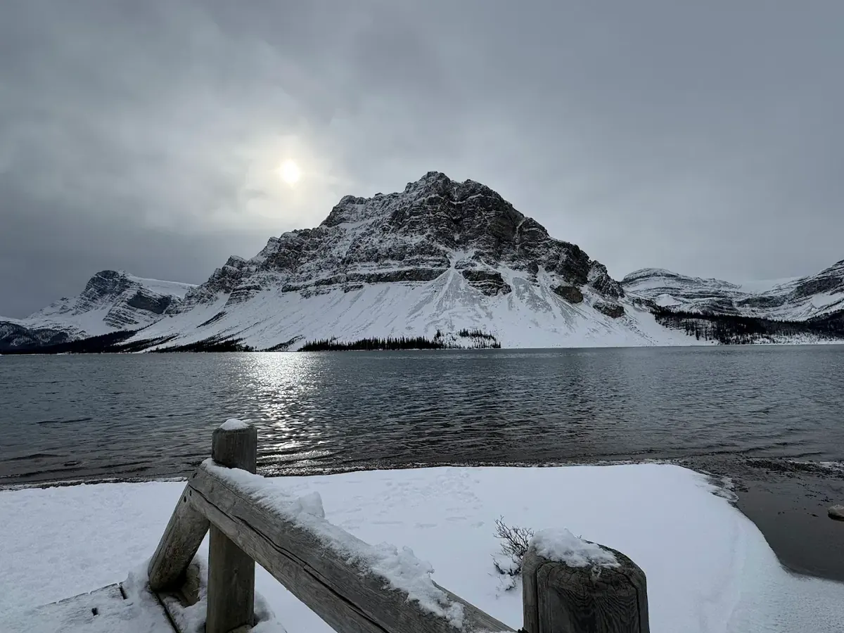 Bow Lake on the Icefields Parkway in Banff National Park