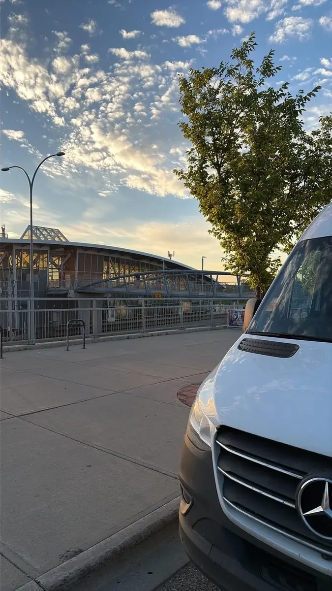 ABestX pickup point at Crowfoot LRT Station
