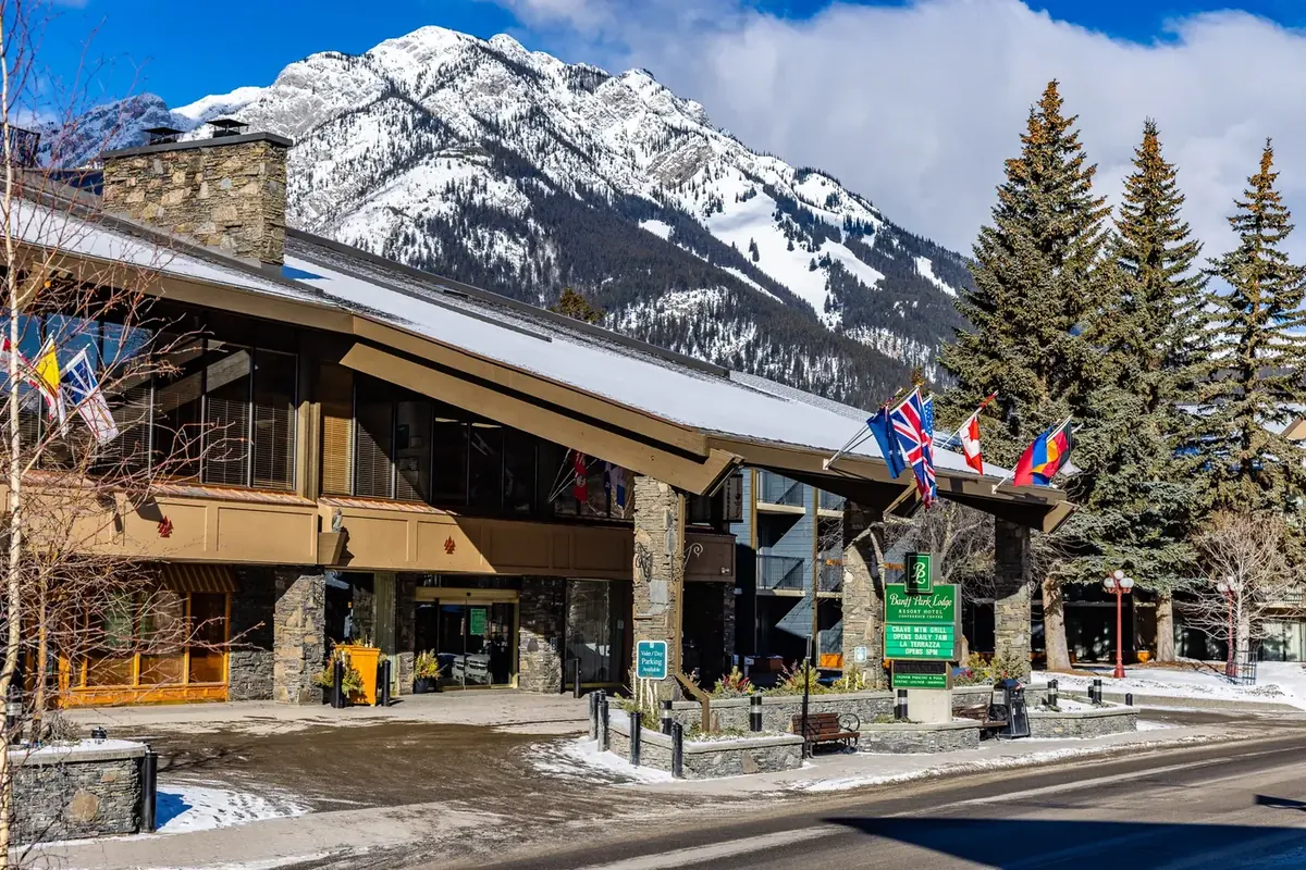 ABestX pickup point at Banff Park Lodge