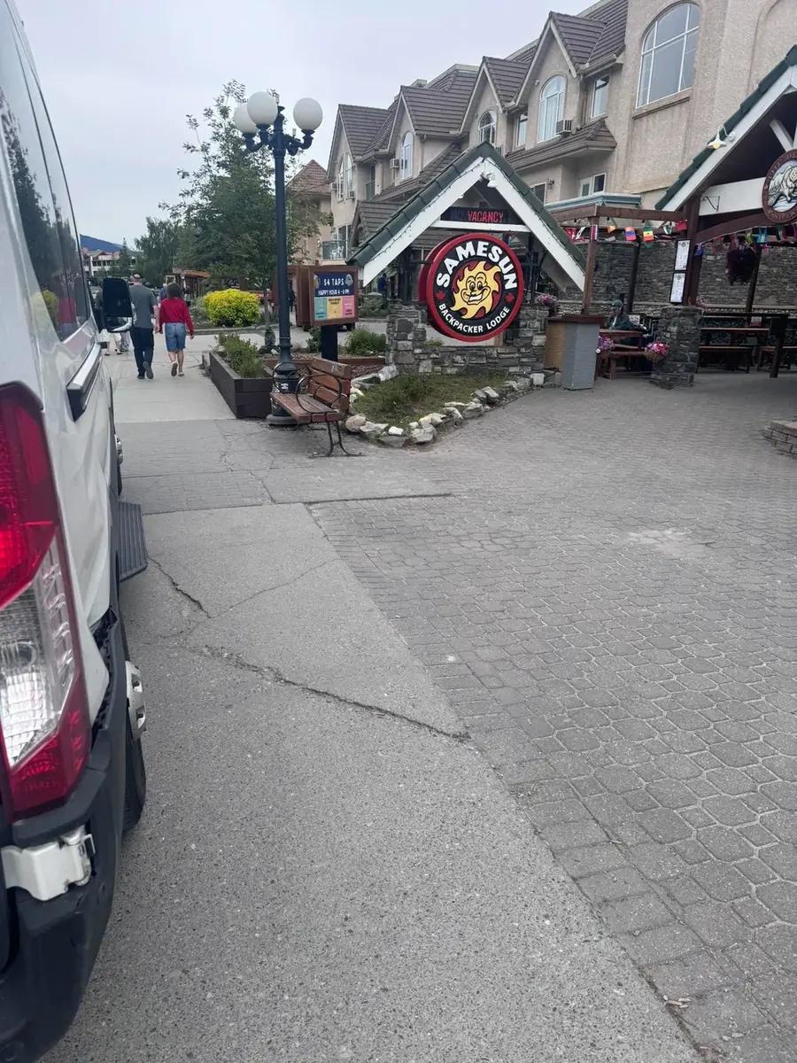 ABestX pickup point at Samesun Banff