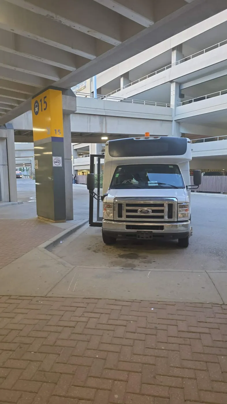 ABestX pickup point at Calgary International Airport