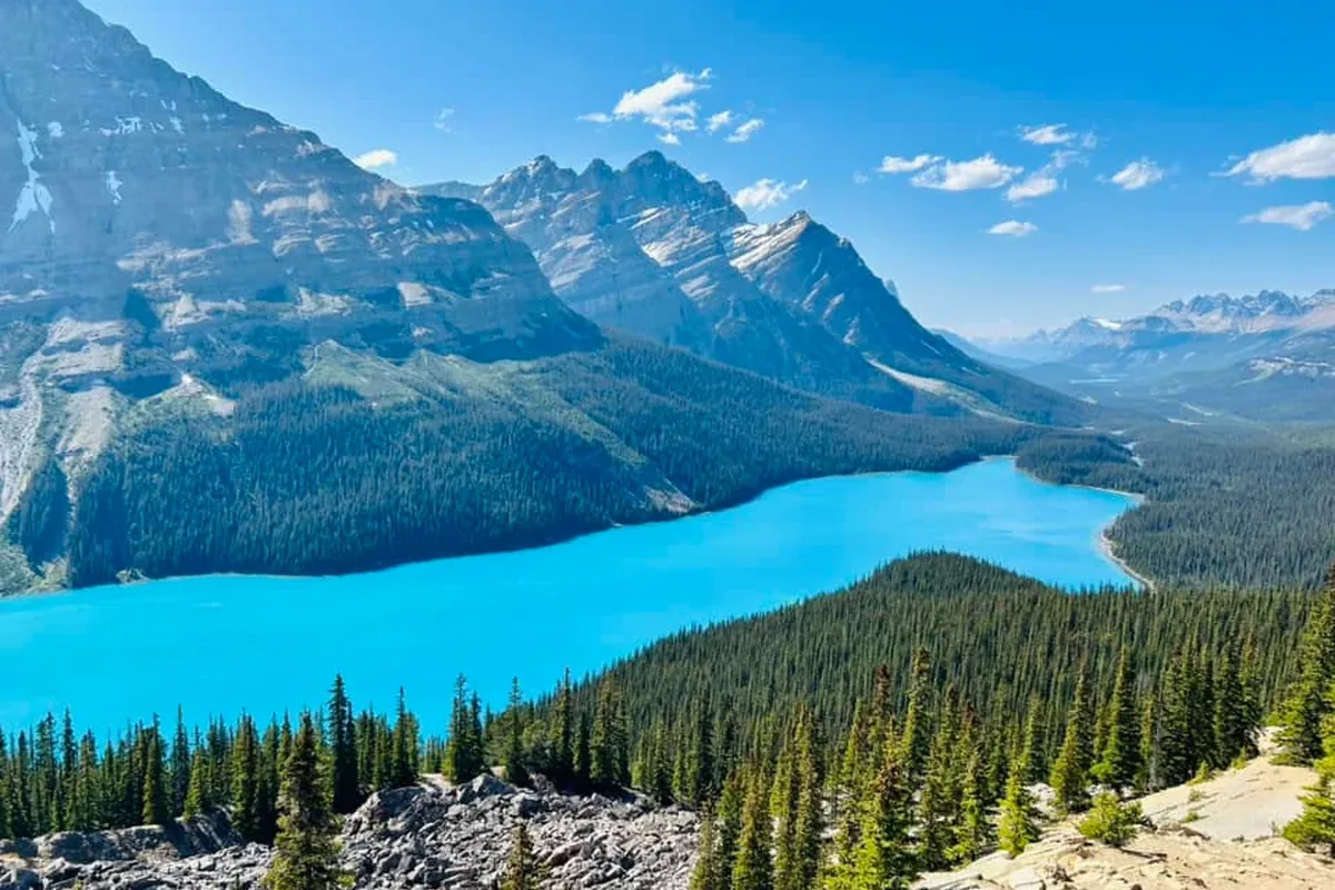 Glacier views along the Icefields Parkway